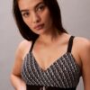 Graphic Monogram Microfiber Stretch Lightly Lined Bralette Graphic Monogram Microfiber Stretch Lightly Lined Bralette