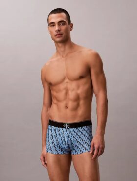 Graphic Monogram Microfiber Stretch Low Rise Trunk