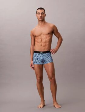 Graphic Monogram Microfiber Stretch Low Rise Trunk
