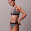 Graphic Monogram Microfiber Stretch Thong Graphic Monogram Microfiber Stretch Thong