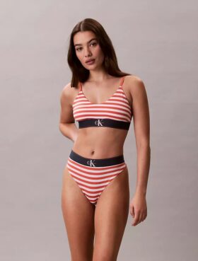 Graphic Monogram Microfiber Stretch Thong