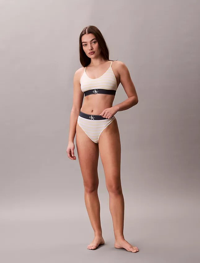 Graphic Monogram Microfiber Stretch Thong Graphic Monogram Microfiber Stretch Thong