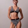 Graphic Monogram Microfiber Stretch Thong Graphic Monogram Microfiber Stretch Thong