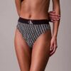 Graphic Monogram Microfiber Stretch Thong Graphic Monogram Microfiber Stretch Thong