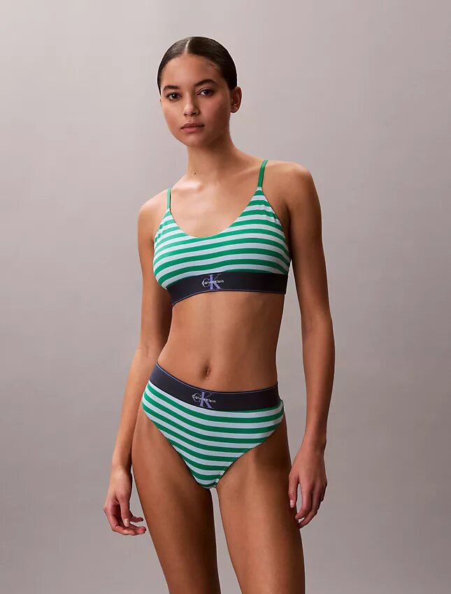 Graphic Monogram Microfiber Stretch Unlined Bralette Graphic Monogram Microfiber Stretch Unlined Bralette