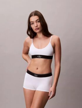 Graphic Monogram Microfiber Stretch Unlined Bralette