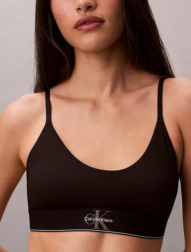 Graphic Monogram Microfiber Stretch Unlined Bralette Graphic Monogram Microfiber Stretch Unlined Bralette