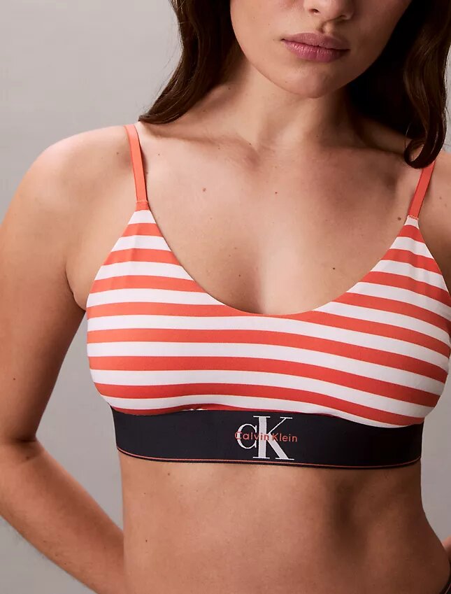 Graphic Monogram Microfiber Stretch Unlined Bralette Graphic Monogram Microfiber Stretch Unlined Bralette