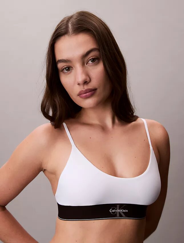 Graphic Monogram Microfiber Stretch Unlined Bralette Graphic Monogram Microfiber Stretch Unlined Bralette