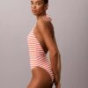Graphic Monogram Swim Plunge One Piece Graphic Monogram Swim Plunge One Piece