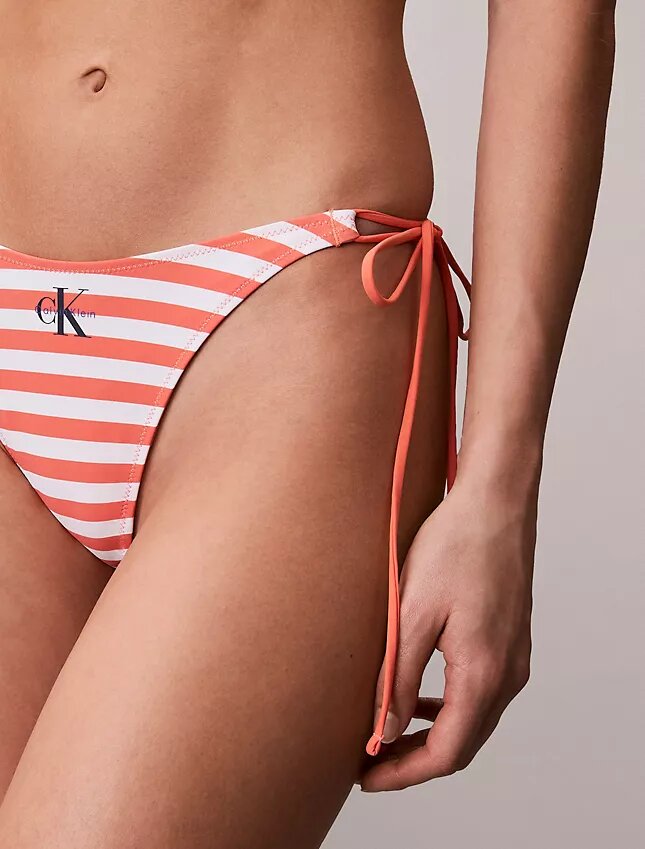 Graphic Monogram Swim Side Tie Bikini Bottom Graphic Monogram Swim Side Tie Bikini Bottom