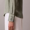 Hammered Satin Fitted Shirt