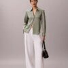 Hammered Satin Fitted Shirt
