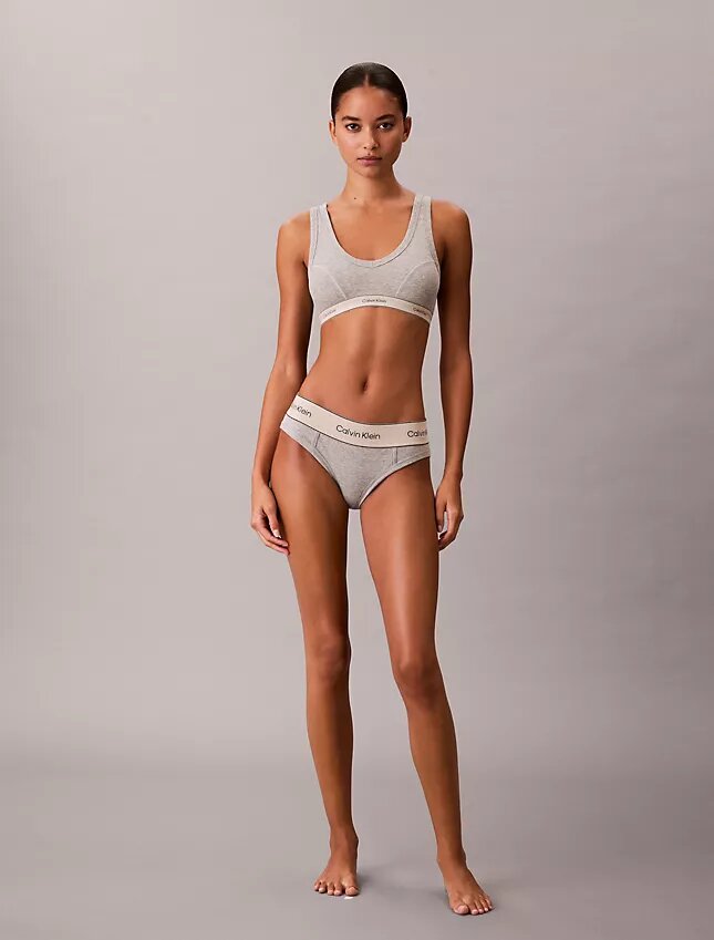 Heritage Cotton Stretch Lightly Lined Triangle Bralette Heritage Cotton Stretch Lightly Lined Triangle Bralette