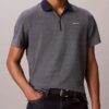 Herringbone Zip Polo Shirt Herringbone Zip Polo Shirt