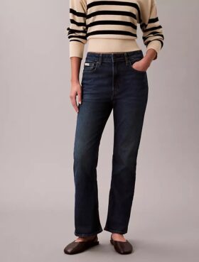 High Rise Cropped Flared Jeans
