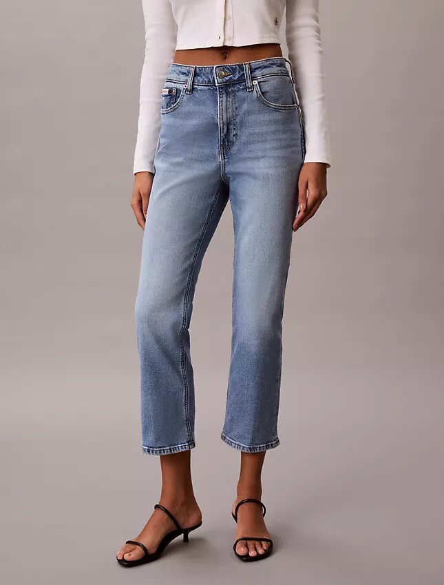 High Rise Cropped Flared Jeans High Rise Cropped Flared Jeans