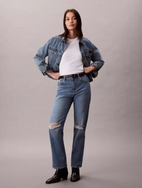 High Rise Straight Jeans