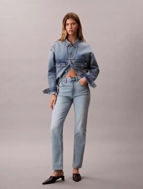 High Rise Straight Jeans