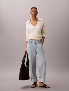 High Rise Straight Jeans