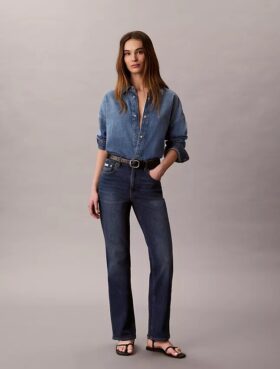 High Rise Straight Jeans