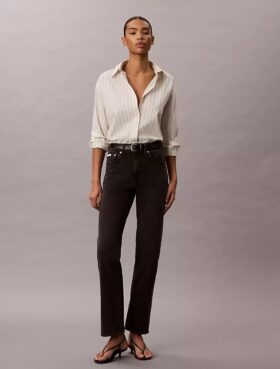 High Rise Straight Jeans