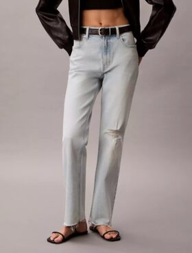 High Rise Straight Jeans