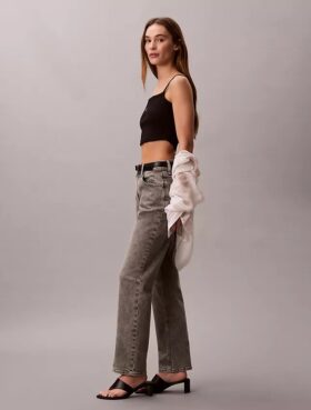 High Rise Straight Jeans