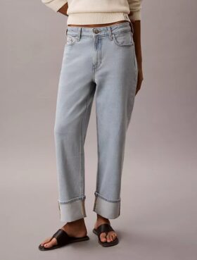 High Rise Straight Jeans