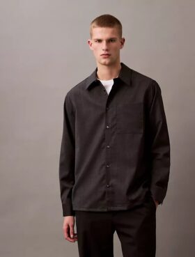 Houndstooth Flannel Classic Button-Down Shirt