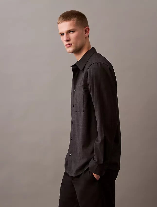 Houndstooth Flannel Classic Button-Down Shirt Houndstooth Flannel Classic Button-Down Shirt
