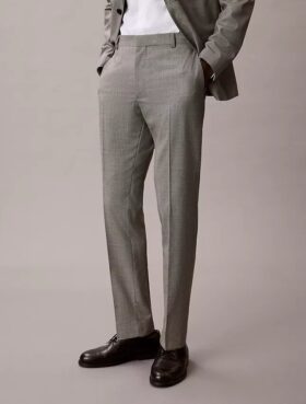 Houndstooth Slim Trousers