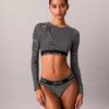 Icon Cotton Modal Lightly Lined Long Sleeve Bralette