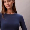 Icon Cotton Modal Lightly Lined Long Sleeve Tee Bralette