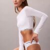 Icon Cotton Modal Lightly Lined Long Sleeve Tee Bralette