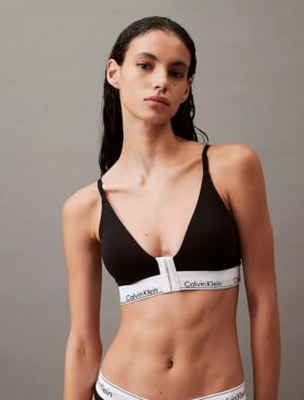 Icon Cotton Modal Lightly Lined Triangle Front Closure Bralette