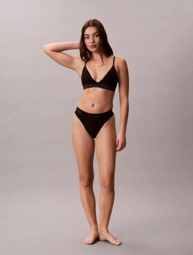 Icon Cotton Modal Metallic Lightly Lined Triangle Bralette