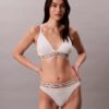 Icon Cotton Modal Stripe Lightly Lined Triangle Bralette