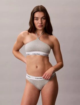 Icon Cotton Modal Unlined Halter Bralette
