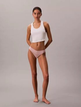 Icon Logo Lace Thong