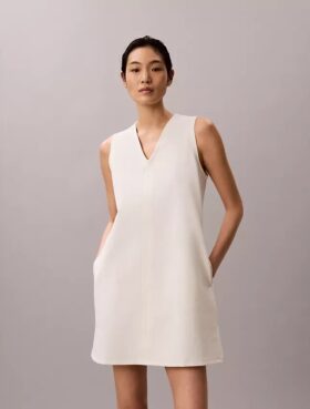 Interlock V-Neck Mini Dress