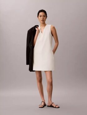 Interlock V-Neck Mini Dress