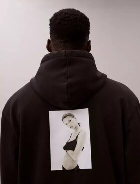 Kate Moss Fleece Graphic Hoodie