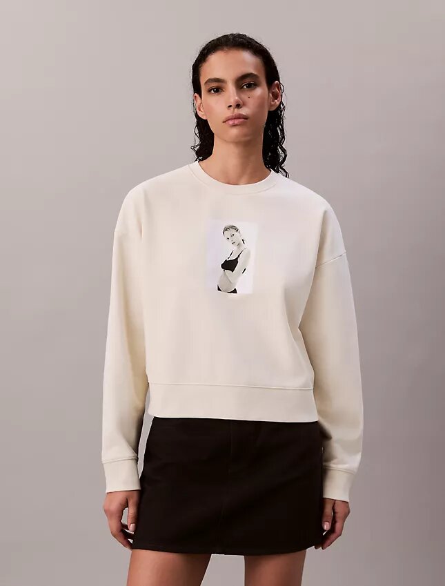 Kate Moss Terry Graphic Relaxed Sweatshirt Kate Moss Terry Graphic Relaxed Sweatshirt