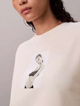 Kate Moss Terry Graphic Relaxed Sweatshirt