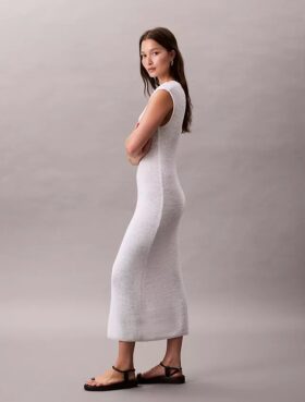 Knit Sleeveless Midi Dress