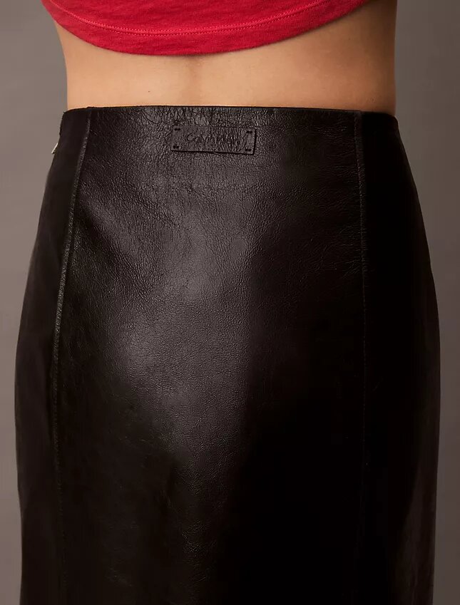 Lamb Leather Midi Skirt Lamb Leather Midi Skirt