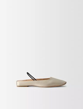 Lana Silk Satin Ballerina Flat