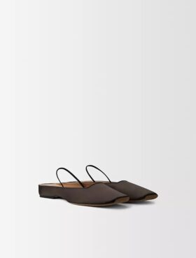 Lana Silk Satin Ballerina Flat