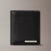 Leather Logo Plaque Slim Bifold Wallet Leather Logo Plaque Slim Bifold Wallet